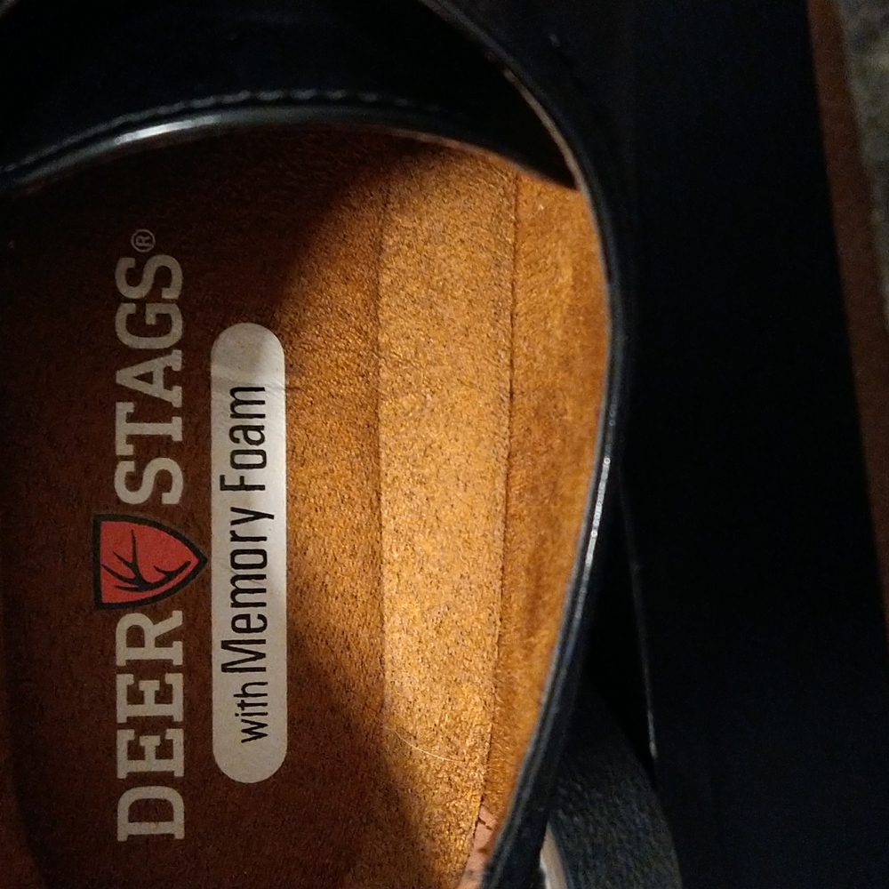 Deer Stag black dress shoes size 11 mens - Picture 6 of 7